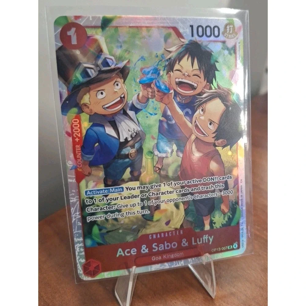 Ace & Sabo & Monkey Luffy OP13-007 - One Piece TCG English - SR Foil